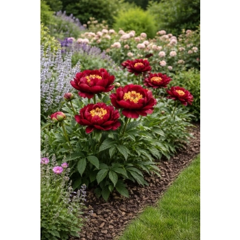 Piwonia chińska Buckeye Belle - Paeonia lactiflora