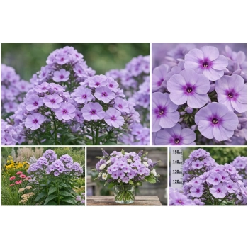 Płomyk wiechowaty Lavendelwolke - Phlox paniculata