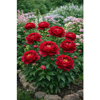 Piwonia chińska Eliza Lundy - Paeonia lactiflora